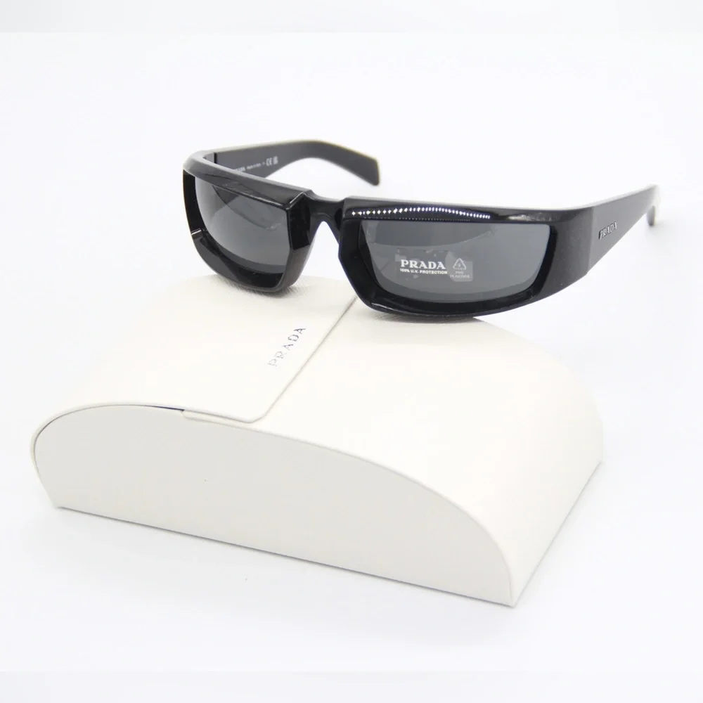 NEW PRADA PR25YS 1AB5S0 RUNWAY SUNGLASSES PRADA PR 25YS BLACK EYEWEAR SPR 25Y - Picture 2 of 14